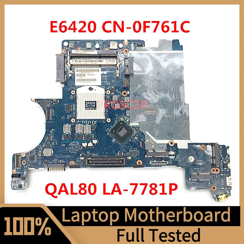 CN-0F761C 0F761C F761C для DELL Inspiron E6430 Материнская плата ноутбука QAL80 LA-7781P W/ SLJ8A HM77 100% полностью протестирована