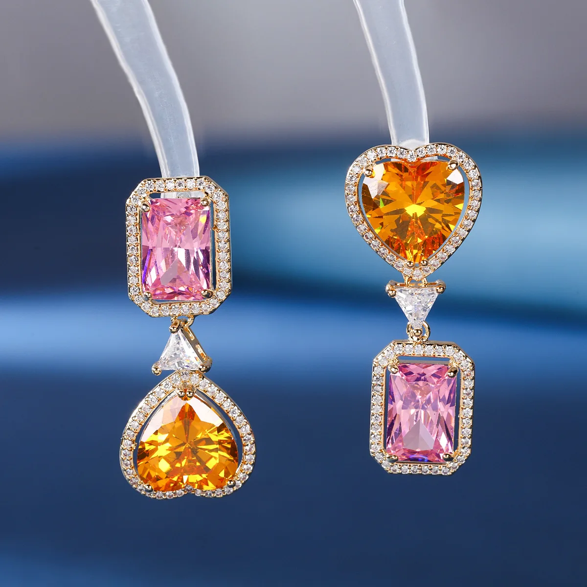 

Роскошные Винтажные висячие серьги из серебра 925 пробы с блестящим кубическим цирконием, женские темпераментные очаровательные этнические...