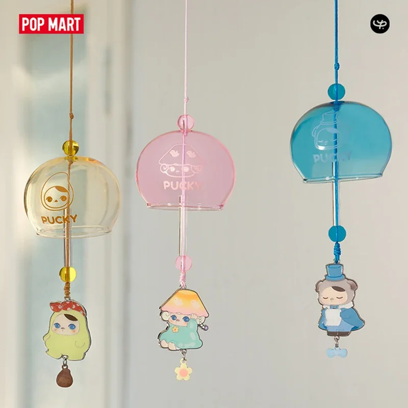 Фото POP MART PUCKY Home Time Series Wind Chime Hangings Blind Box Mystery Box Kawaii Surprise Bag Аниме-фигурка, украшение, подарок №4
