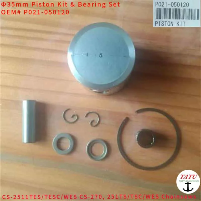 251TS PISTON KIT 35MM P021-050120 FOR SHINDAIWA 251TSC ECHO CS-2511TES 25CC CHAINSAWS CYLINDER RING PIN BEARING CLIPS ASSEMBLY