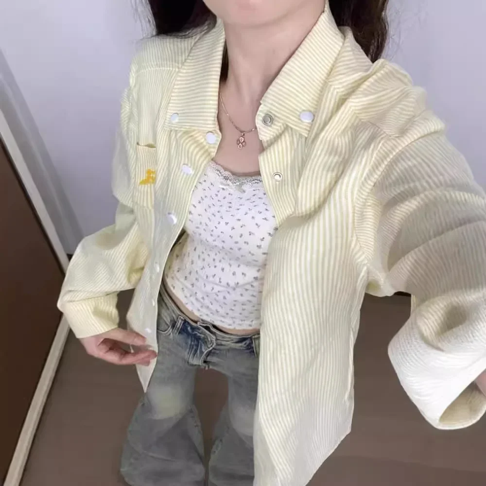 Оптовая продажа трансграничная весна-осень гонконгский стиль нишевая полосатая