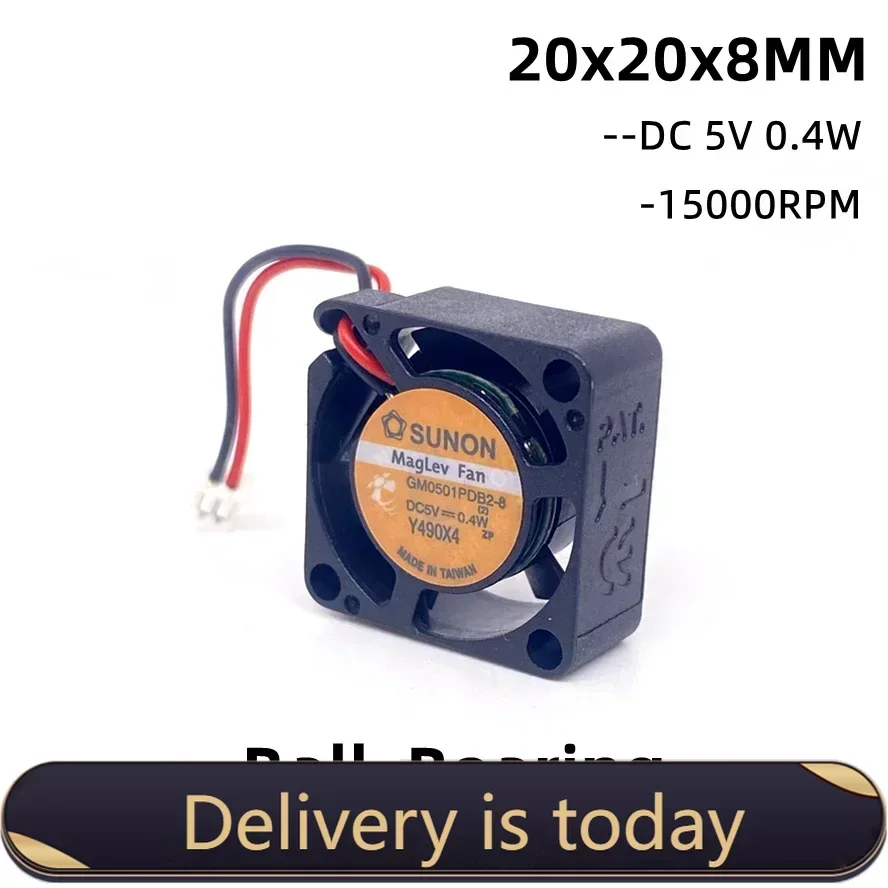 15000 об/мин Sunon 2008 5 В 0 4 Вт 20*20*8 мм 2 см 20 небольшой охлаждающий вентилятор с