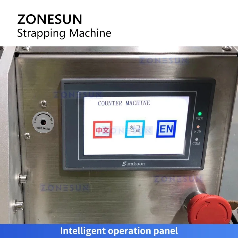 Машина для подсчета и обвязки бирки Zonesun бумаги Подсчет карточек ленты OPP ZS-SZ150