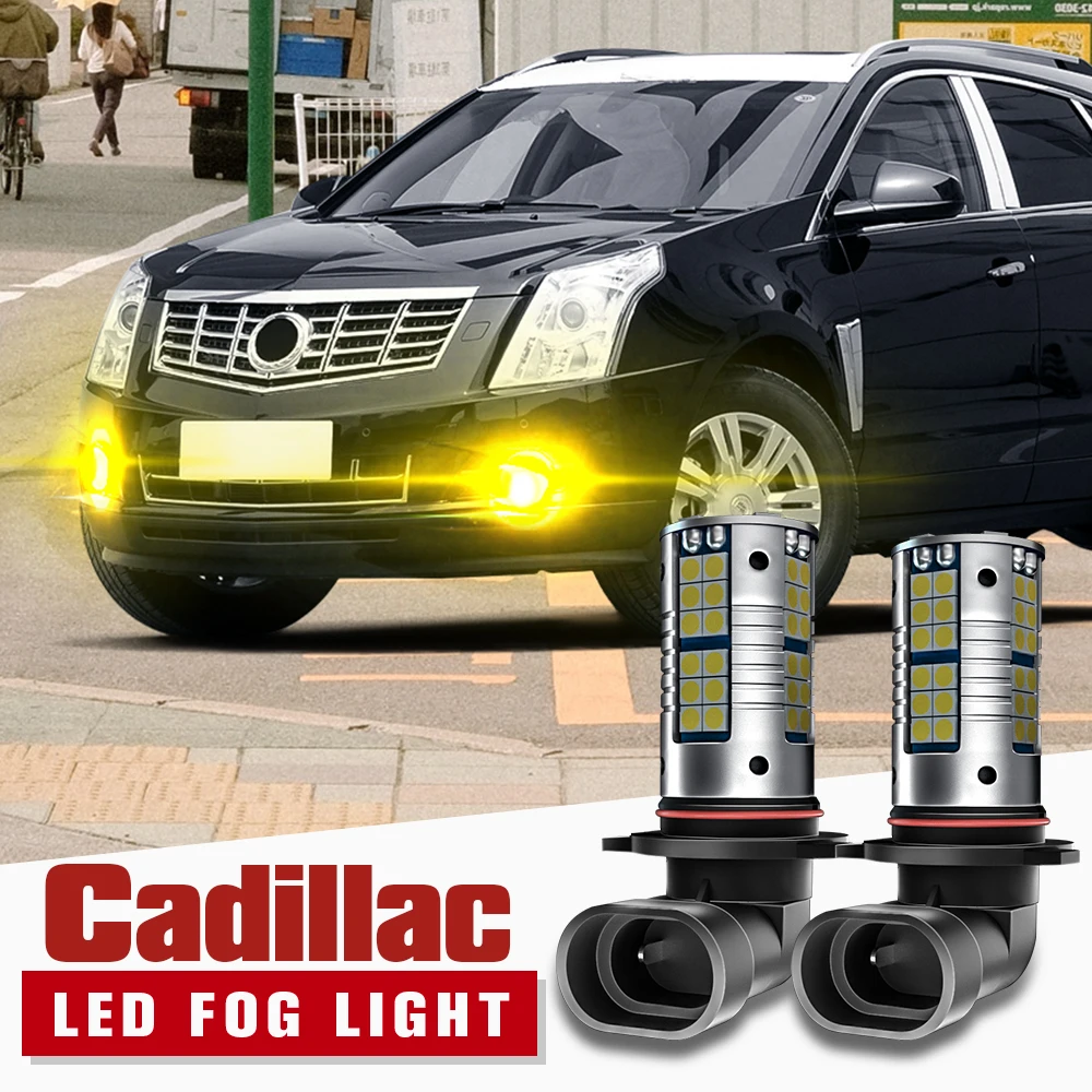 

2pcs LED Fog Light Lamp Blub H10 9145 Canbus Error Free For Cadillac Escalade 2008-2014 CTS 2003-2007 XLR SRX 2004-2016