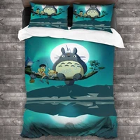 totoro duvet bedding set bed three piece set animationanimalsinger all available home household bedding quilt