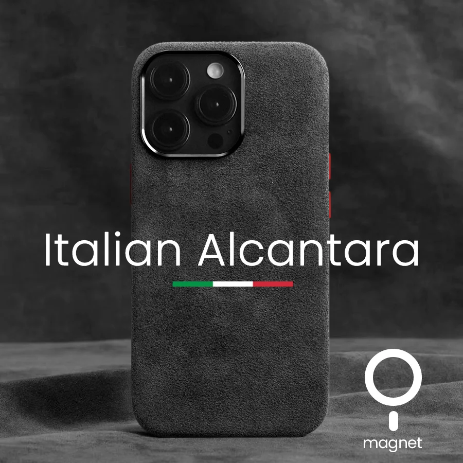 

Магнитный чехол с алькантарой для iPhone 14 Pro Max 12 13 mini, роскошные чехлы из искусственной кожи с поворотным мехом, деловые чехлы для телефонов