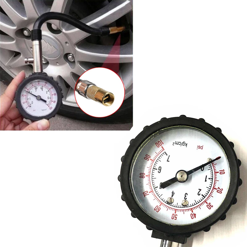 

Long Tube Tire pressure gauge meter 0-100Psi High-precision Tyre Air Pressure Tester For Car Motorcycle Universal