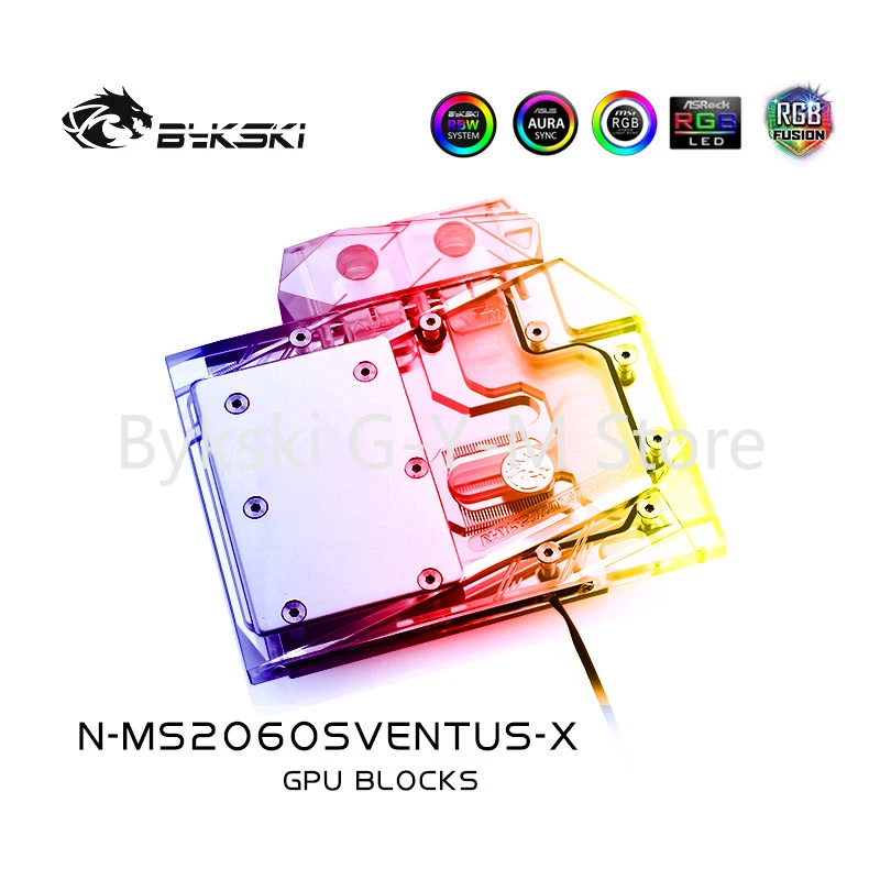 

Bykski GPU Water Block For MSI RTX2060 Super Card ,VGA Water Cooler,Water Cooling Radiator 12V 4Pin RGB/5V 3Pin N-MS2060SVENTUS-