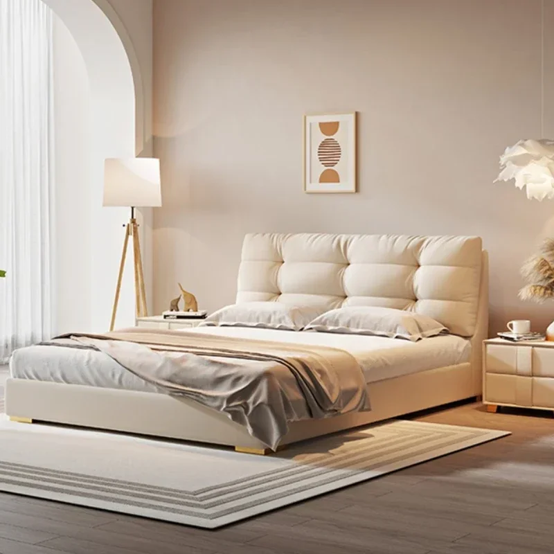 Фото Кровать-чердак Princess Modern House с двуспальной кроватью, простым хранением и белым каркасом, размер Queen Size, мебель для спальни №1