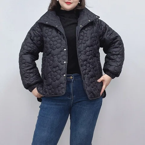 Женское стеганое пальто BISENMADE 3XL