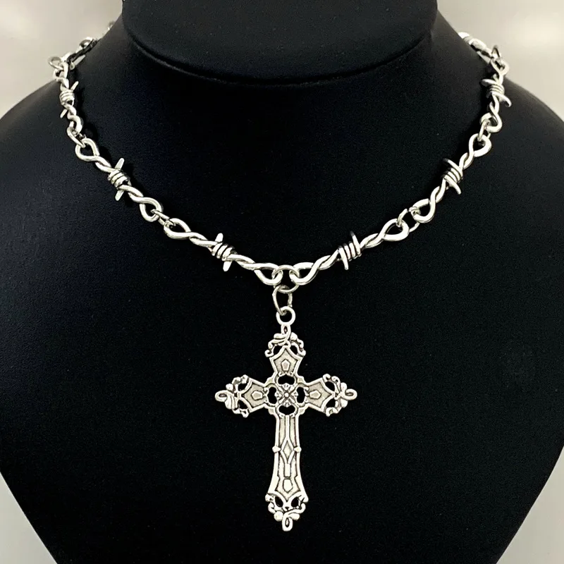 XINYI маленькая проволока Brambles железное сердце колье ожерелье женское хип-хоп