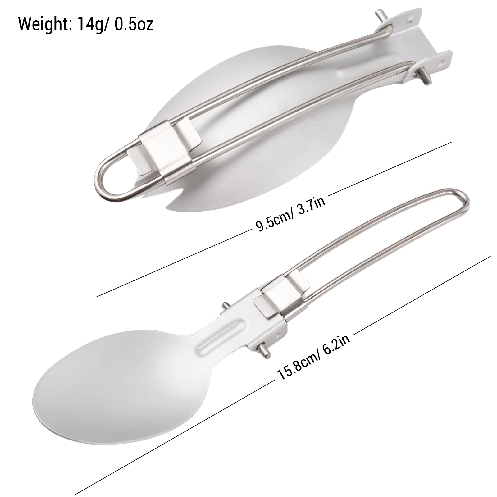 Набор складной посуды из нержавеющей стали для кемпинга