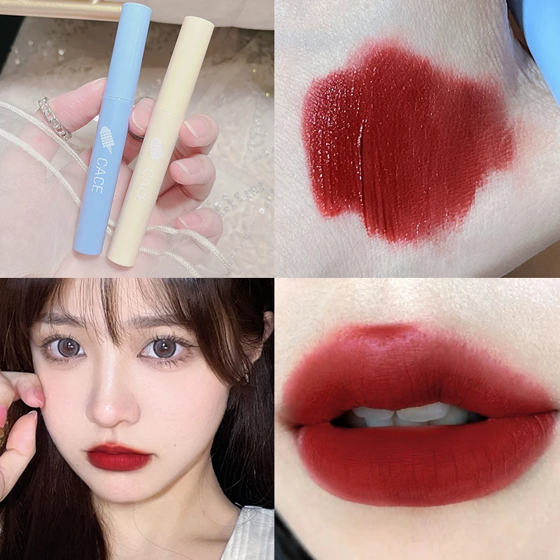 6 шт. ледяной летний блеск для губ матовый красный оттенок макияжа долговечная