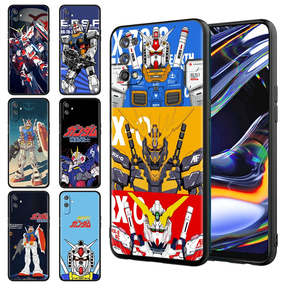 

Robot Cool Gundams TPU Case For Oppo Realme GT Neo 2 3 9i 9 8 7 Pro Plus 8i C3 C21 C21Y C15 C11 6 Master Silicone Phone Cover