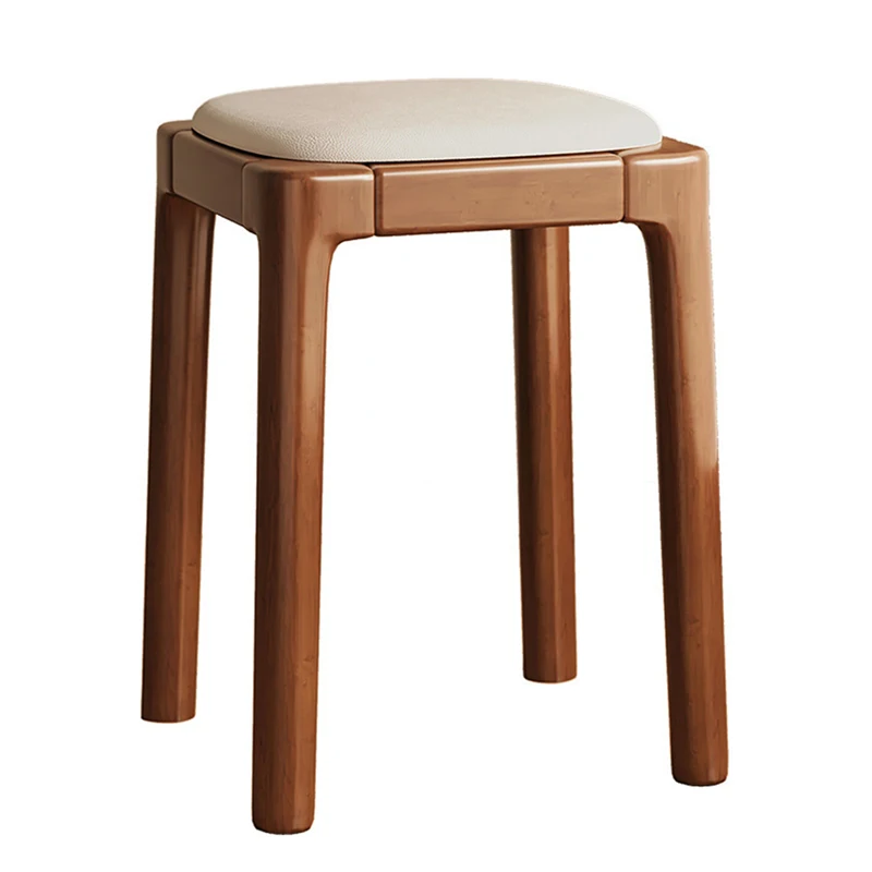 Деревянный обеденный стул для гостиной кухни складной в скандинавском стиле