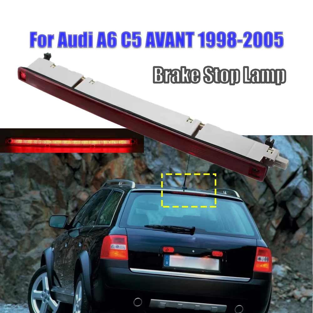 Фото Сигнальная лампа для автомобиля, 3-й стоп-сигнал для Audi A6 C5 S6 Avant 1998-2005, центральный верхний стоп-сигнал, замена 4B9945097A №1
