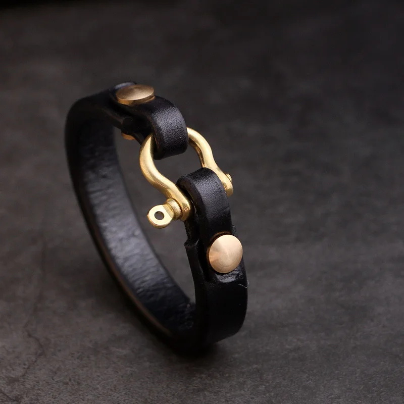 One Break Takahashi Wulang Sle Япония Енот Деревянное седло Кожаный браслет из кожи