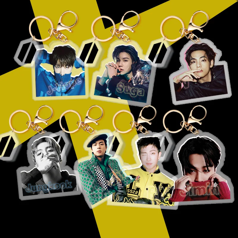 

1 шт., акриловый брелок для ключей Kpop Bangtan Boys