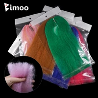 bimoo 1pack 50cm long soft ep silky fiber light fluffy minnow baitfish streamer fly tying materials fly bait long hair fiber