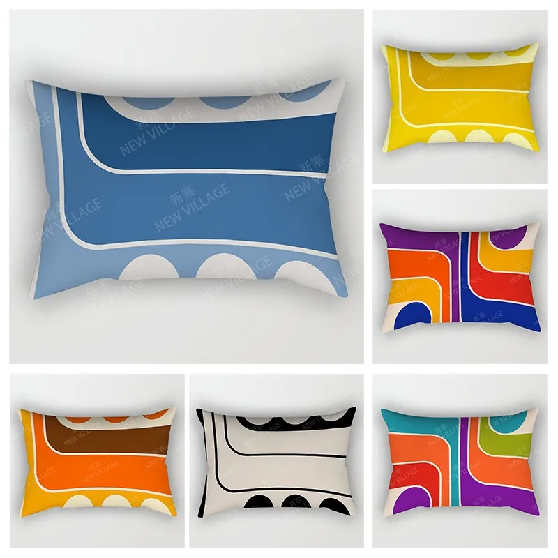 

Скандинавский осенний домашний декор 30*50, чехол-подушка для дивана, современный чехол в стиле бохо, искусственная Обложка, 40*60, 30x50 см, 40x60 см, простой абстрактный