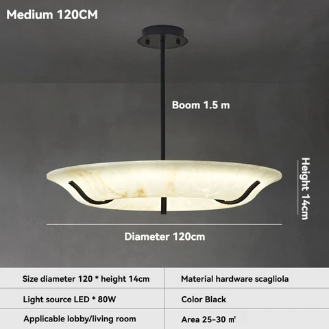 Подвесная люстра из искусственного мрамора