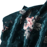 1 6m width velvet printed fabric korean velvet printed fabric designer fabric for diy cheongsam dress sewing clothing
