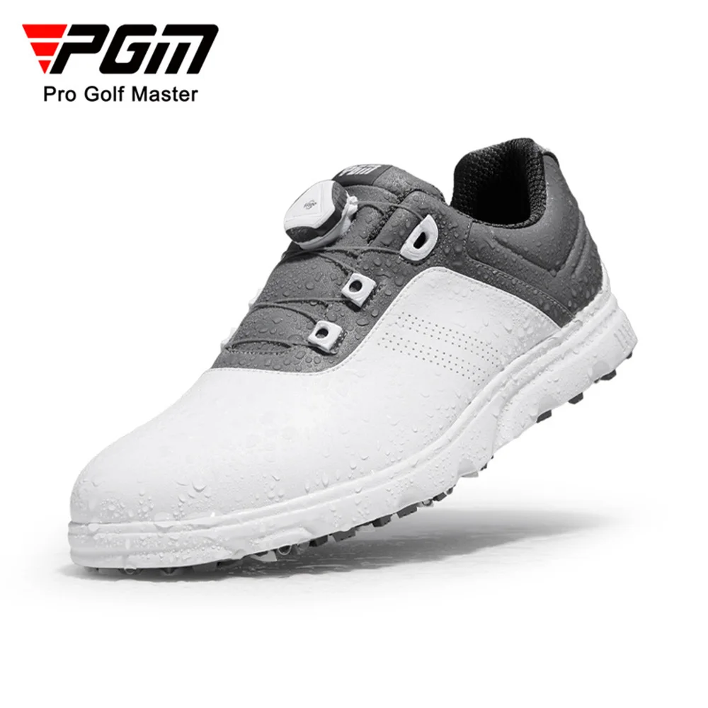 PGM Men's Golf Shoes Knob Lace Anti-Slip Waterproof Casual Men's Sports Shoes Sneakers