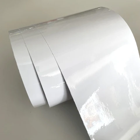 30x152 см LGM фольга без пузырьков для обмотки кузова автомобиля мотоцикла автомобилей Белый Автомобильный Стайлинг глянцевая виниловая пленка наклейка