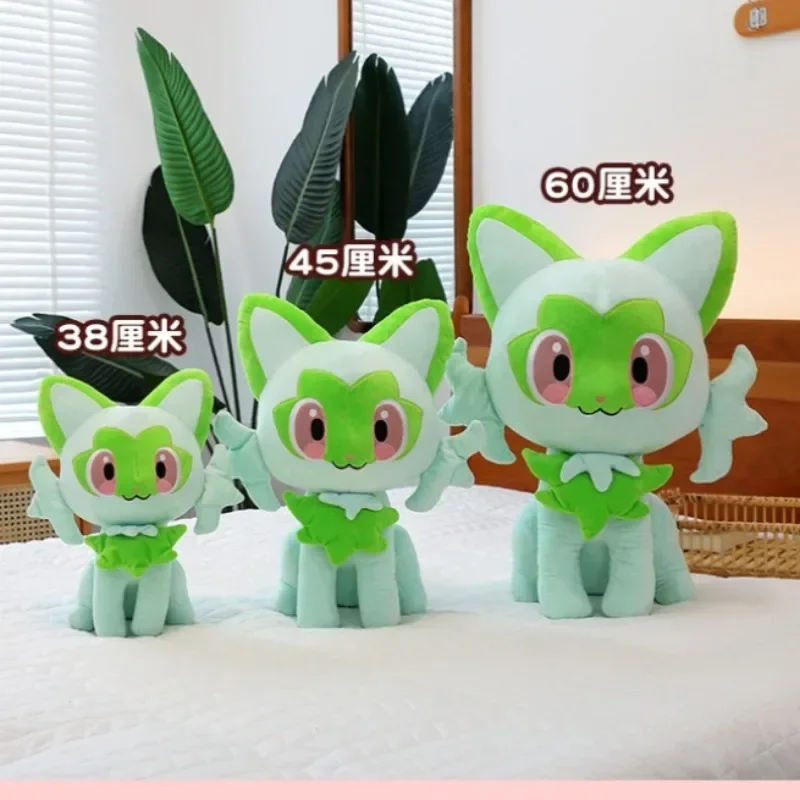 Мягкие плюшевые игрушки Pokémon Kawaii Sprigatito Quaxly Fuecoco декоративная подушка аниме-кукла