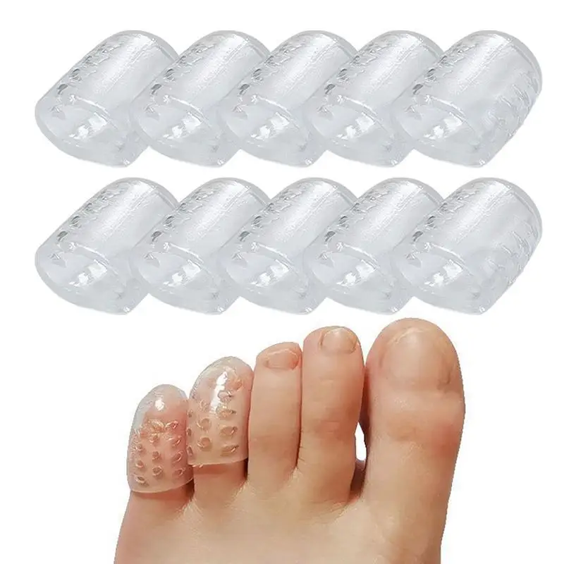 

10 шт., силиконовые чехлы для защиты пальцев ног от трения