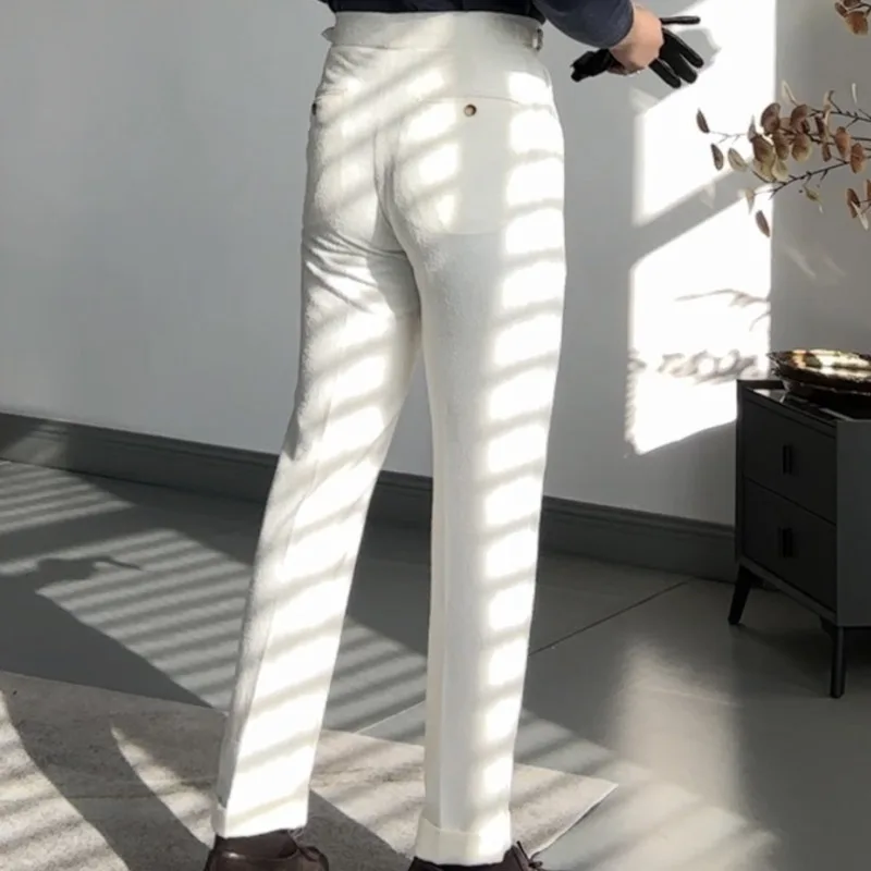 Осень 2024 повседневные брюки универсальные мужские классические британские с