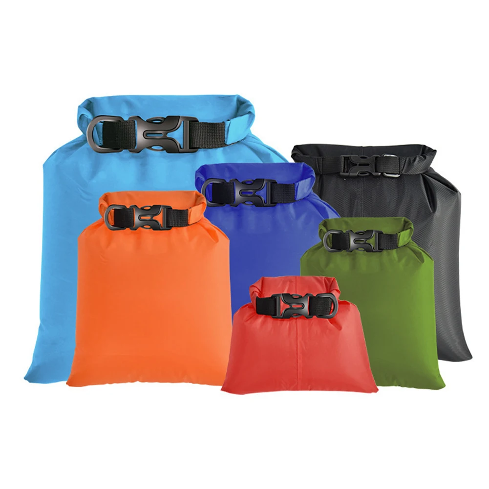 6PCS Pcs Outdoor Waterproof Bag Dry Sack Waterproof Dry Backpack Storage Pouch Rafting Kayaking Sport Bag 2023 New