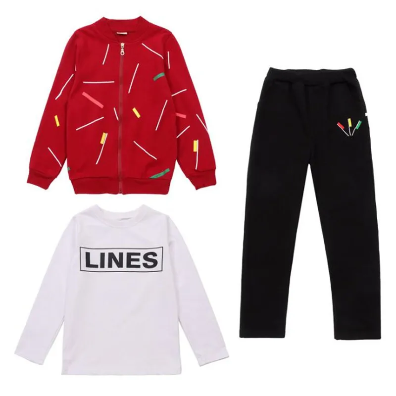 Спортивный костюм для мальчиков из 3 предметов Осень-зима | Детская одежда и обувь