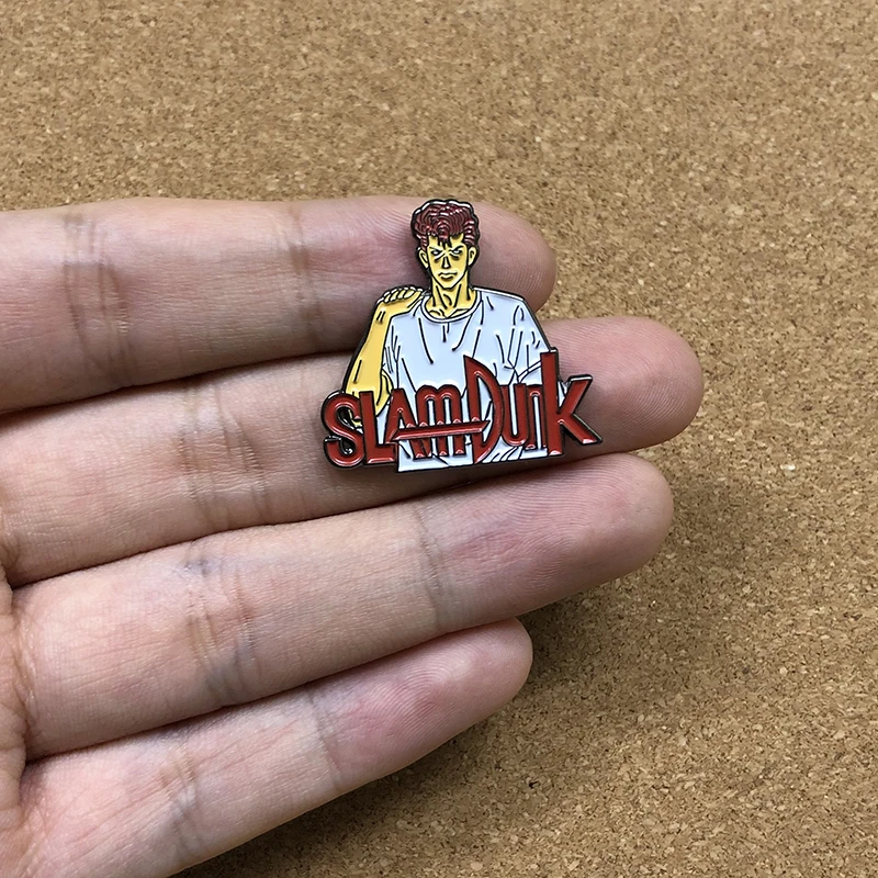 Японские эмалевые булавки в стиле аниме для баскетбола лацканов броши одежды