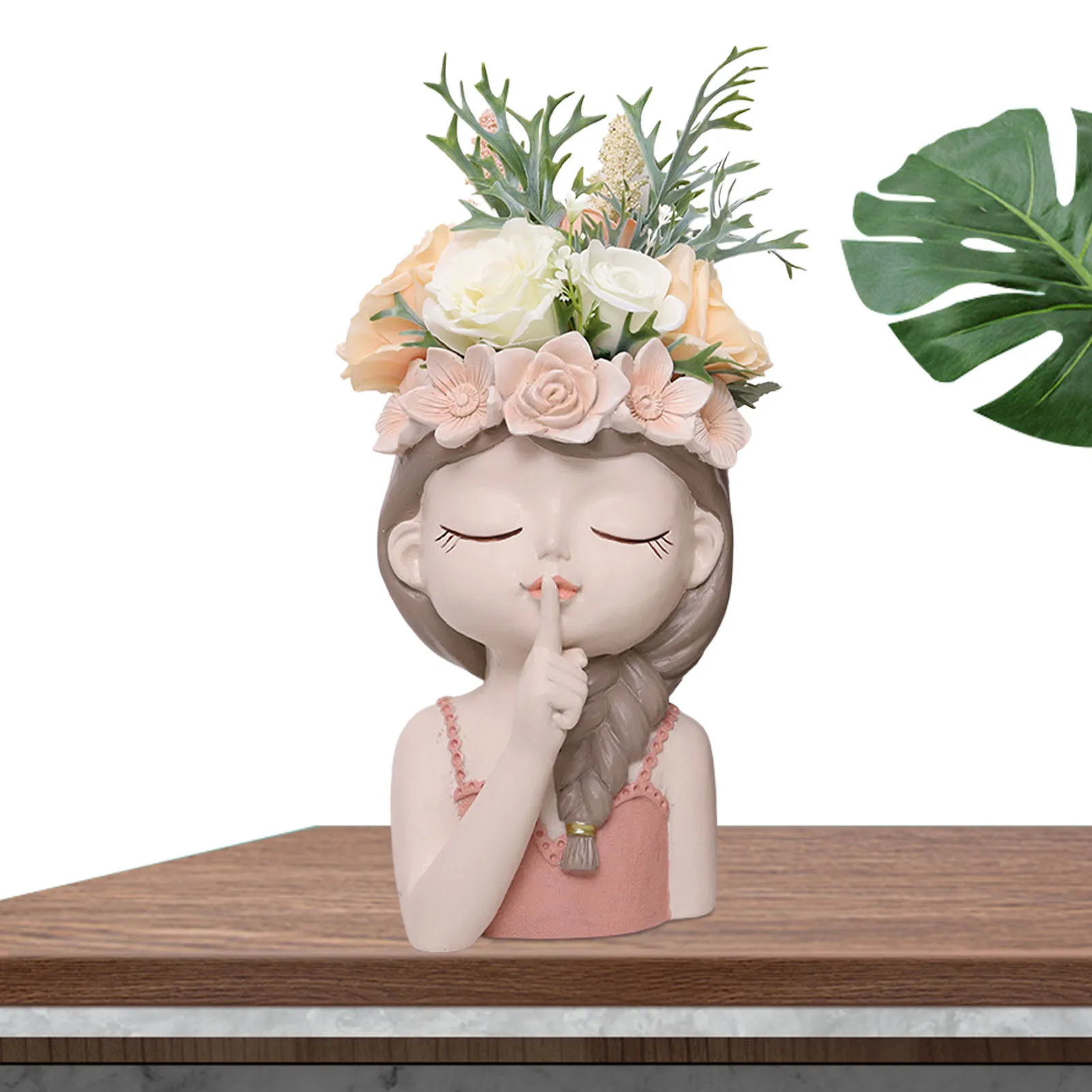 

Girls Succulent Flower Pot Cute Flower Pot Resin Cactus Planter Pot With Drainage Hole Succulent Pots With Drainage Hole For