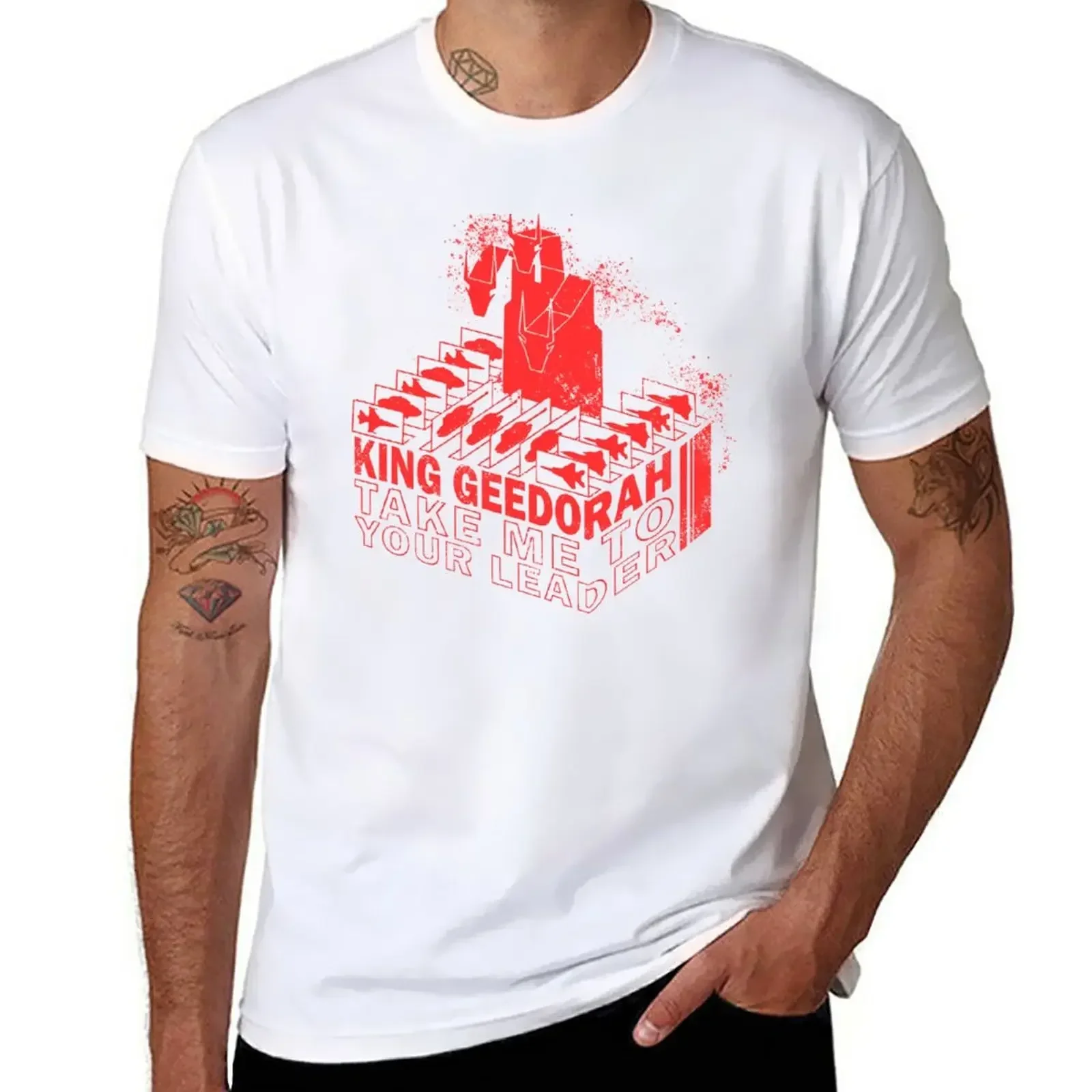 Футболка king geedorah Мужская милый Быстросохнущий Топ на лето