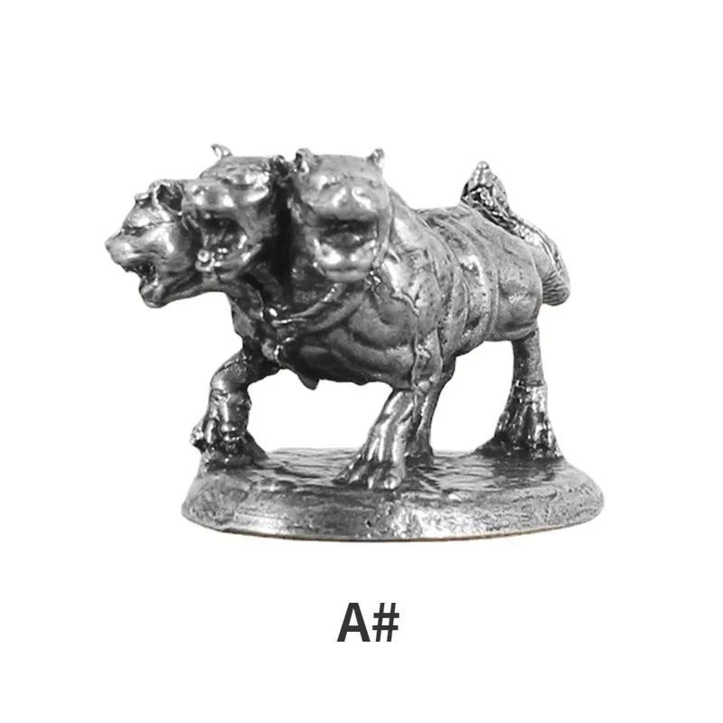 

Медная Миниатюрная Фигурка Трехголового Собаки-керберуса, Воин-призрак, Модель Для Декора, Подарок Для Мужчин