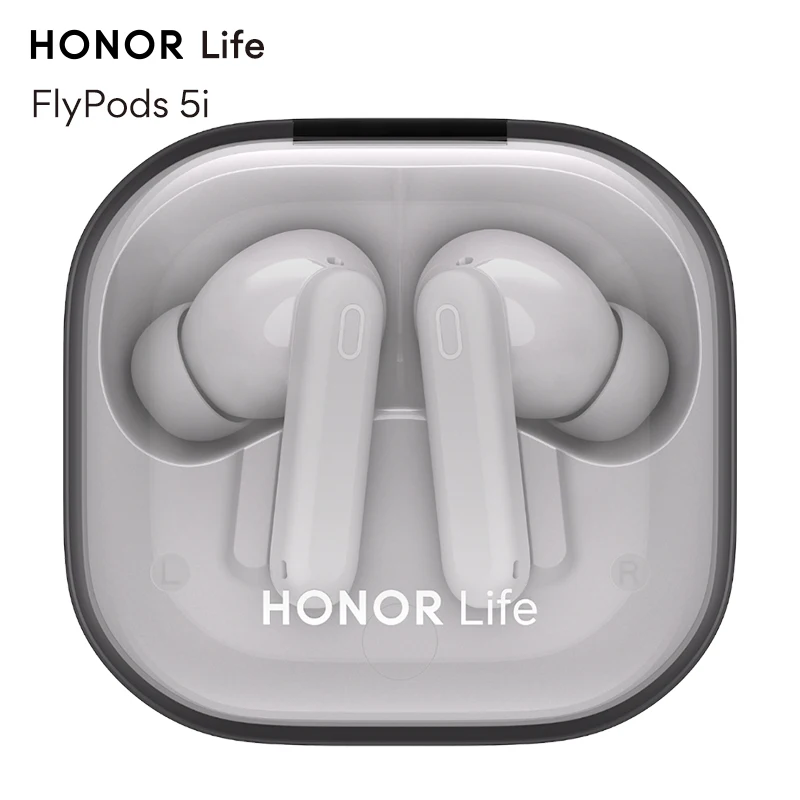 Фото Наушники HONOR Life FlyPods 5i TWS, беспроводные Bluetooth 6.1, с активным шумоподавлением (ANC), HiFi LHDC, высококачественные наушники. №1