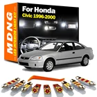 MDNG 9 шт. Canbus Светодиодная лампа для освещения салона автомобиля Kit для Honda Civic 1996 1997 1998 1999 2000 купольная карта лампа для чтения номерного знака багажника