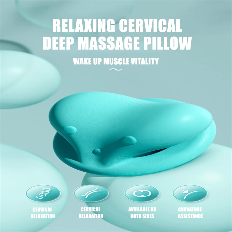 

Specially used for cervical massage, latex material, ergonomic sleep orthopaedic pillow, high-density, high-rebound neck cute pi
