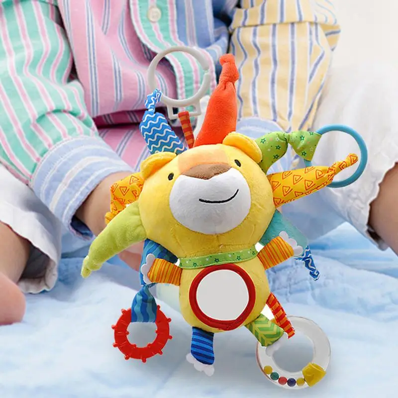 Игрушка игрушечная плюшевая в форме льва для детей 0-3 лет