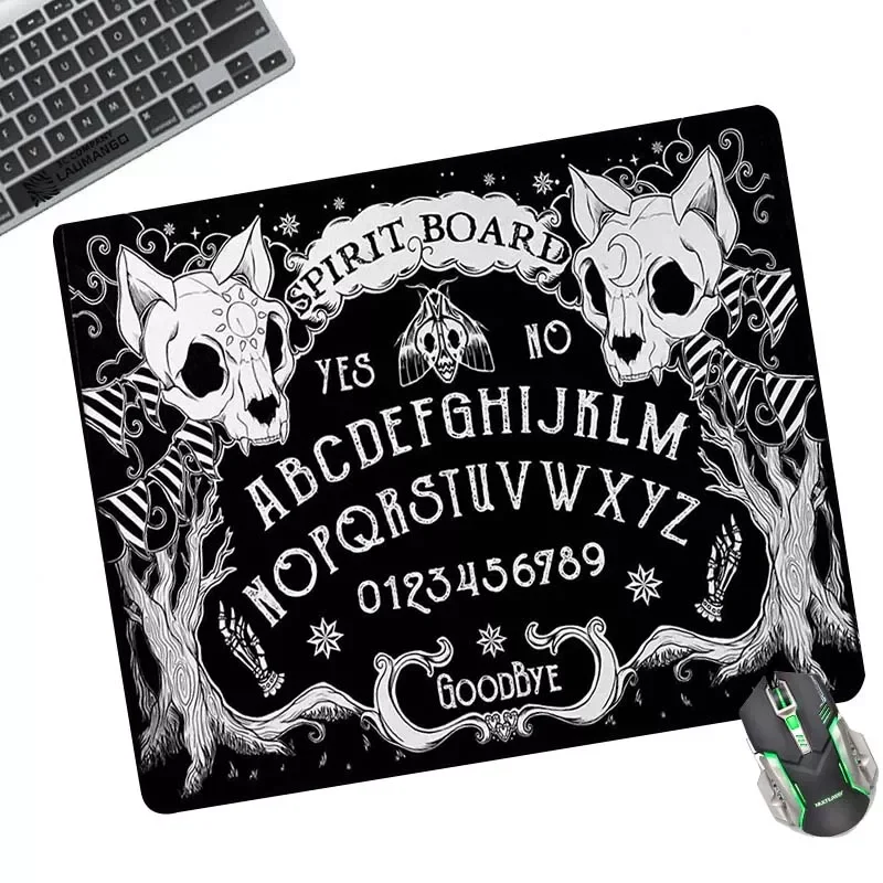 

Black Ouija Board Mouse Pad Anime Gaming Accessories Keyboard Desk Mat Kawaii Teclado PC Gamer Varmilo CS GO LOL Mousepad