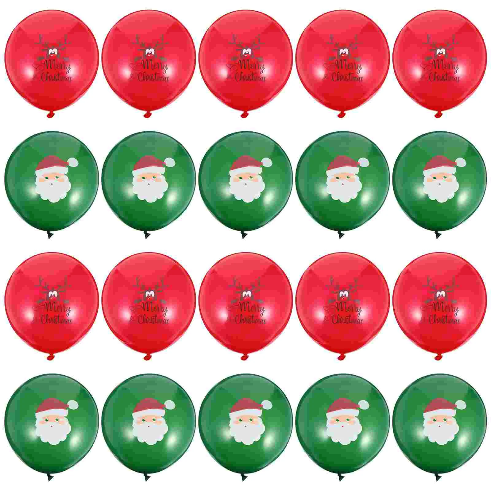 

Balloons Christmas Party Santa New Reindeer Years Year Set Holiday Latex Supplies Helium