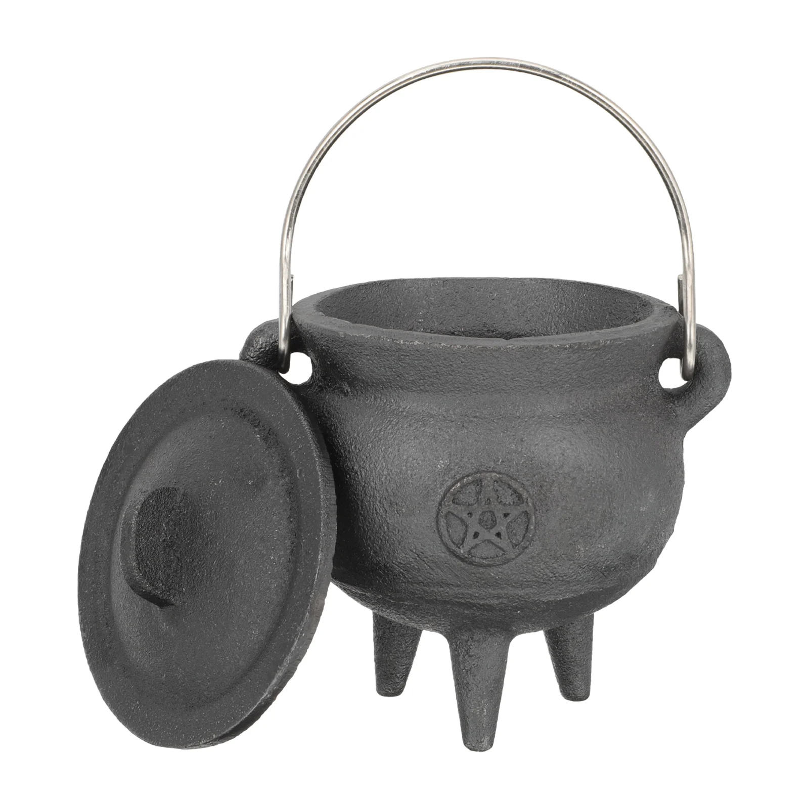 

Witch's Cauldron Chinoiserie Decor Desktop Pot Ornament Iron Tripod Tabletop Sacrificial Sacrifice Tool Religion