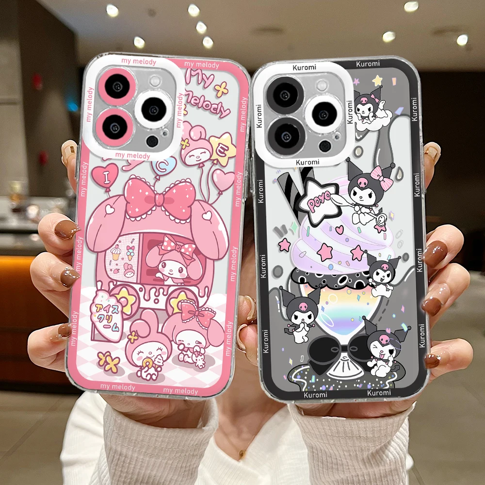 Милый чехол My Melody Cinnamoroll для TECNO CAMON 30 20 POVA 6 5 SPARK 10 Infinix Smart 8 7 Note Hot 40 30i 20i Pro