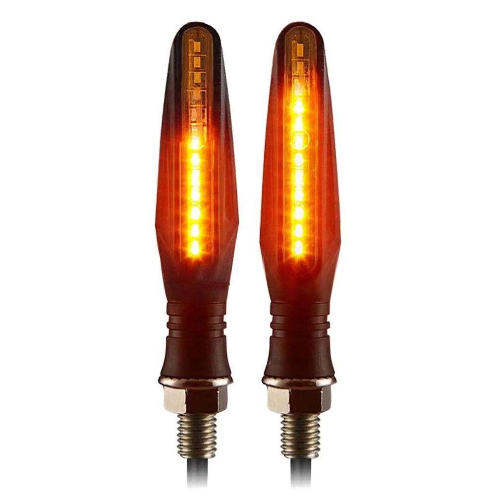 

2PCS Motorcycle Turn Signal Light E11 Mark Built Relay 335SMD Turn Signals Indicator Flashing Light Blinker Universal M10 Bolt
