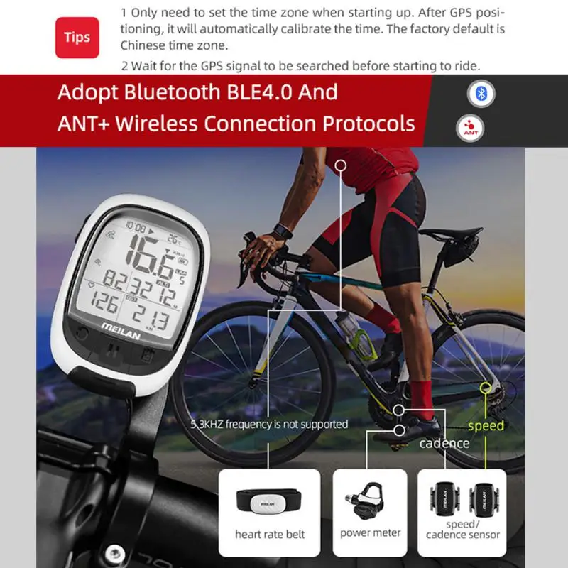 

USB Bicycle Computer Wireless IPX5 Waterproof MTB Cycling Odometer Stopwatch Speedometer LCD Anti Glare Screen Bike Accessories