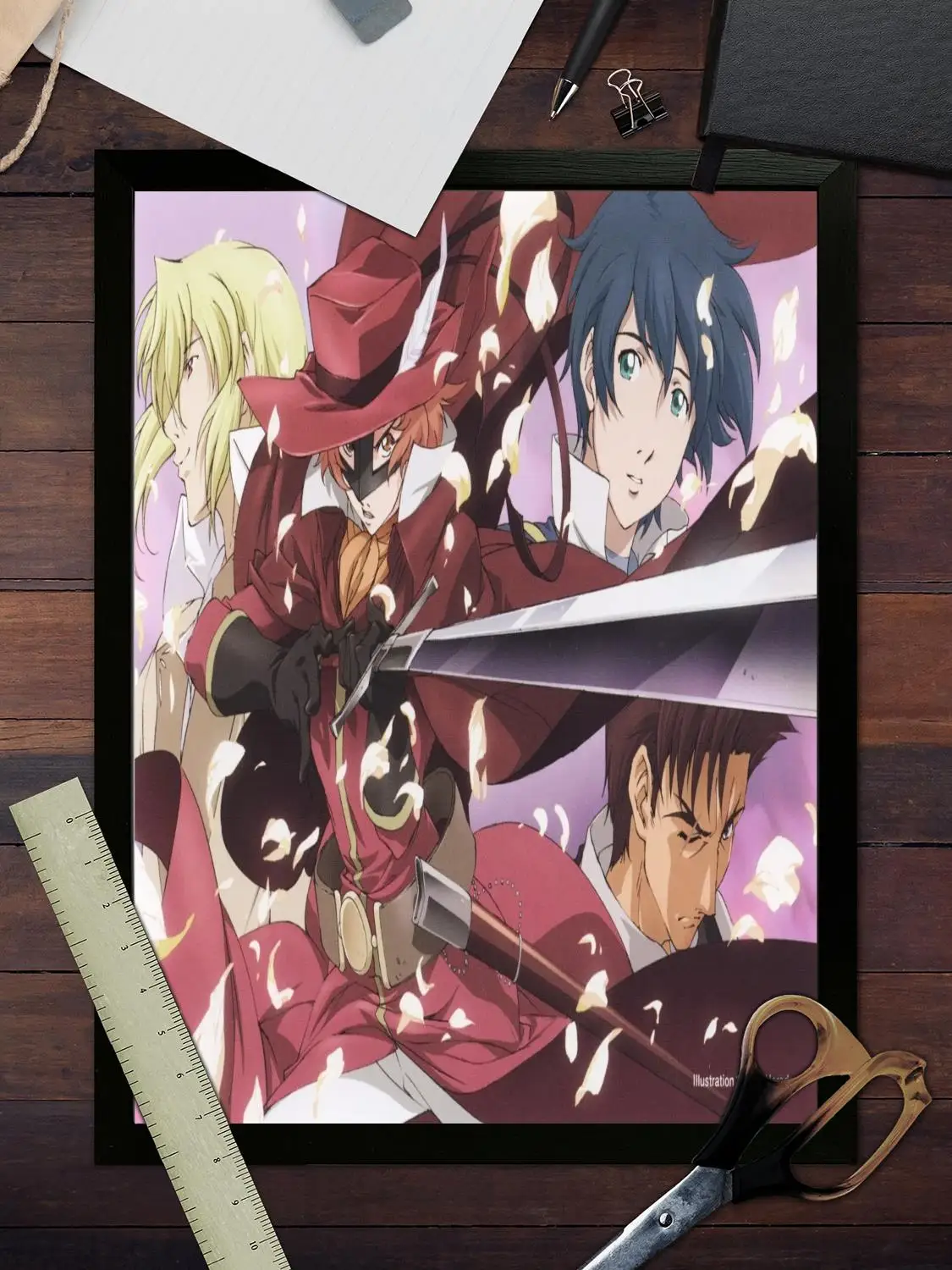 Юльет манга холст художественный постер настенное искусство печать с