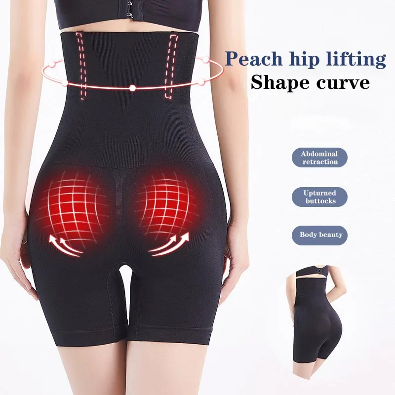 

Postpartum High Waist Boxer Belly Pants Corset Belly Hip Lift Butt Body Shaping Pant Female Plus Size Bottoming Safety Underwear