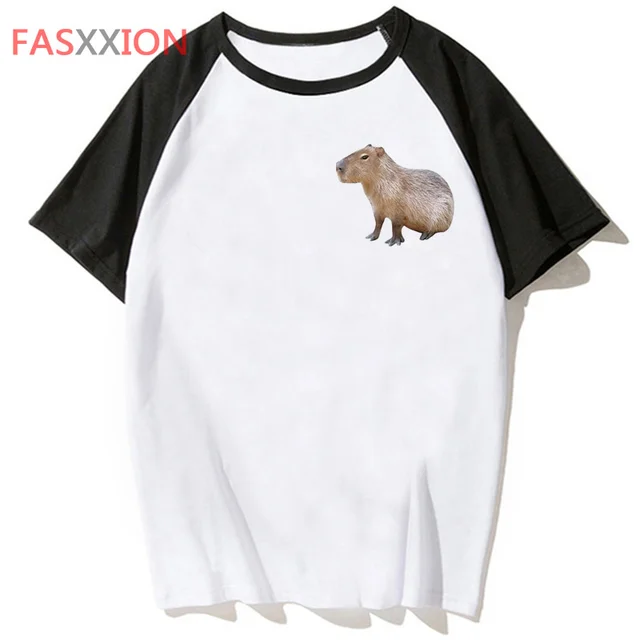capybara t shirt harajuku hip hop funny tee male streetwear tshirt top for t-shirt men clothing 1